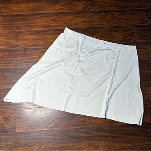Elizabeth and Clarke White Asymmetrical Skirt